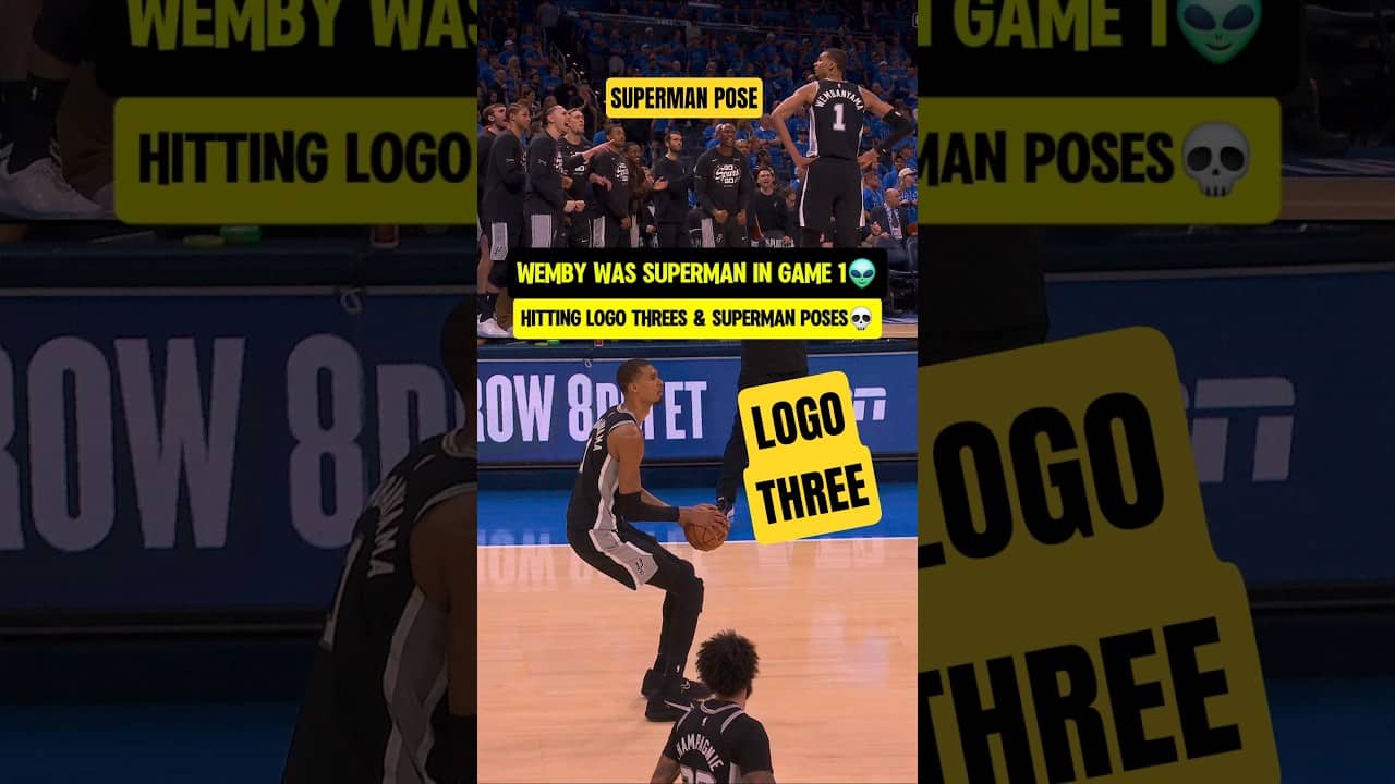 Wemby turned into Superman in Game 1🦸‍♂️