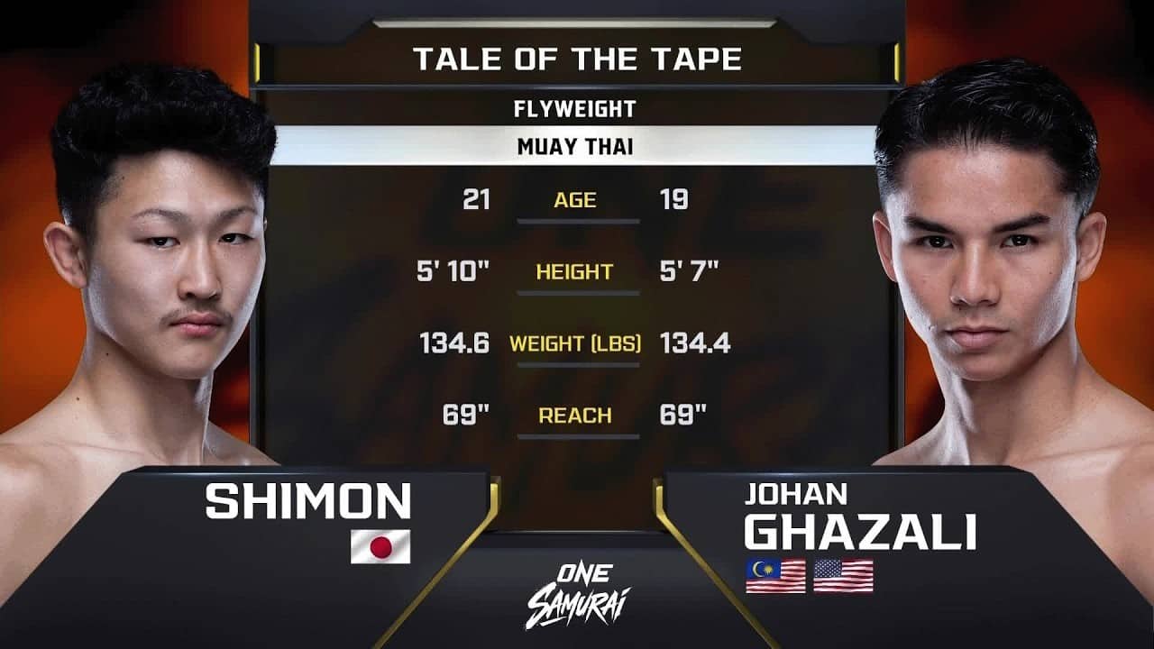 Shimon vs. Johan Ghazali | ONE SAMURAI 1 | Full Fight Replay