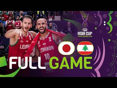 Qualif. To Quarter-Finals | Japan v Lebanon | Full Basketball Game | FIBA Asia Cup 2025