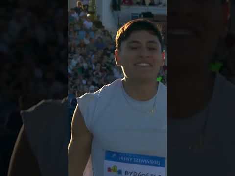 Erick Portillo clears 2.24m to win the men's high jump at the Irena Szewińska Memorial 🇲🇽