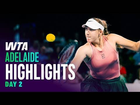 Day 2 in Adelaide featuring Andreeva, Mboko, Vondrousova, and more | WTA Match Highlights