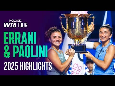 Sara Errani & Jasmine Paolini Doubles Greatness from 2025 🤩