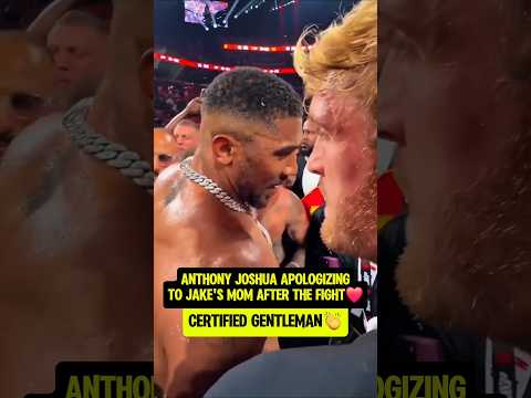 Anthony Joshua is a CLASS ACT🙏