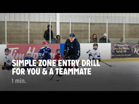 Simple Zone Entry Drill for You & a Teammate