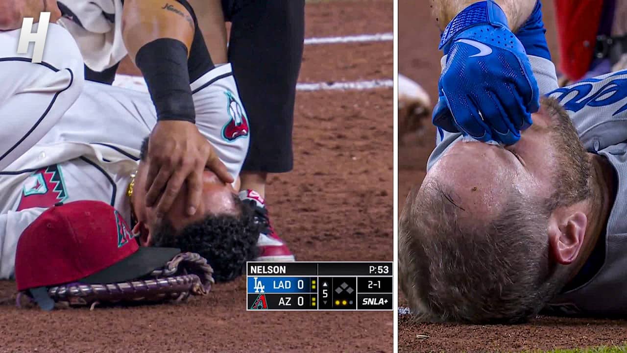 SCARY Collision Between Max Muncy and Ildemaro Vargas 😱⚾