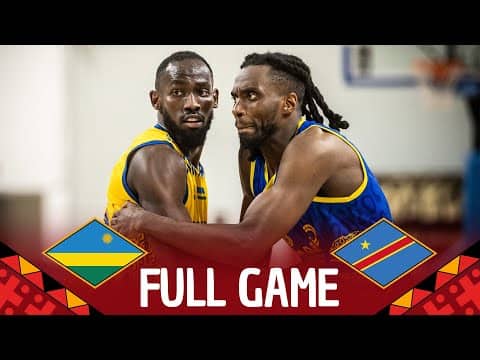 Group Phase | Rwanda v Congo DR | Full Basketball Game | FIBA AfroBasket 2025