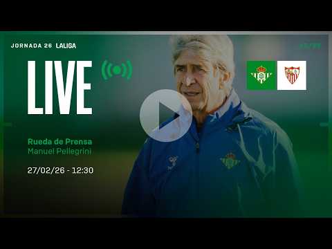 🚨 DIRECTO | Rueda de prensa de Manuel Pellegrini previa a #ElGranDerbi ⚽💚