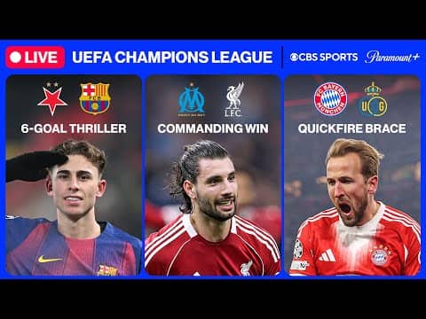 UEFA Champions League 24/7 ⭐ | MD7: Liverpool, Barça & MORE | Sunday 1/25 | CBS Sports Golazo