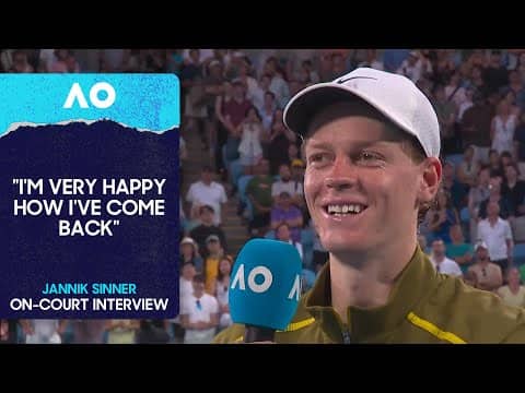 Jannik Sinner On-Court Interview | Australian Open 2026 Fourth Round