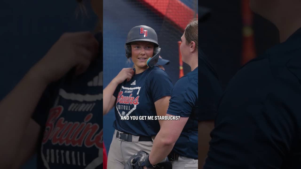 Belmont softball's Nicole Hughes mic'd up 🥎 #shorts