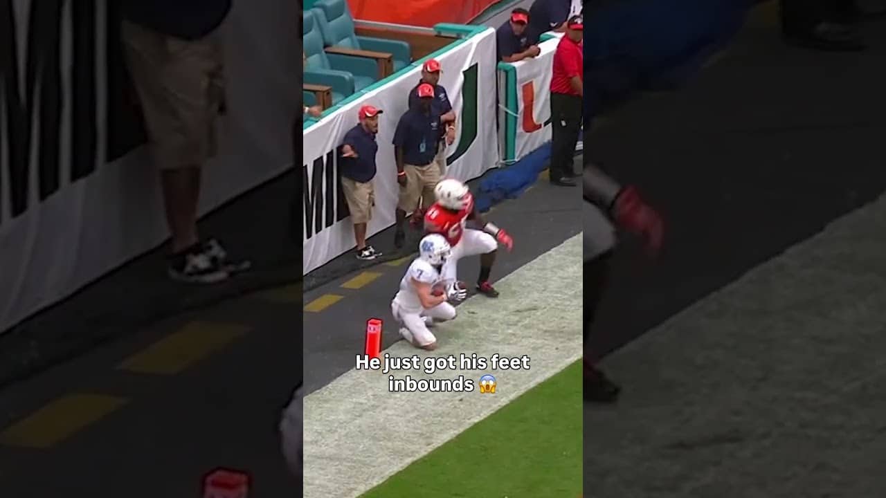 That was close 🤯 #unc #accfootball #collegefootball