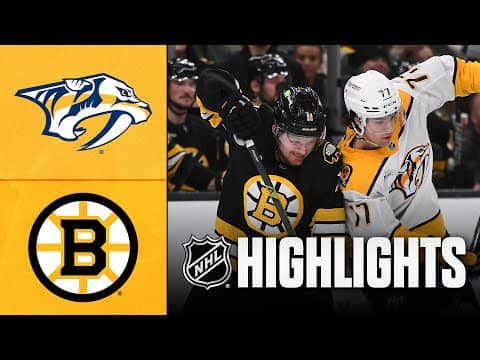 Predators vs. Bruins | NHL Highlights | January 27, 2026