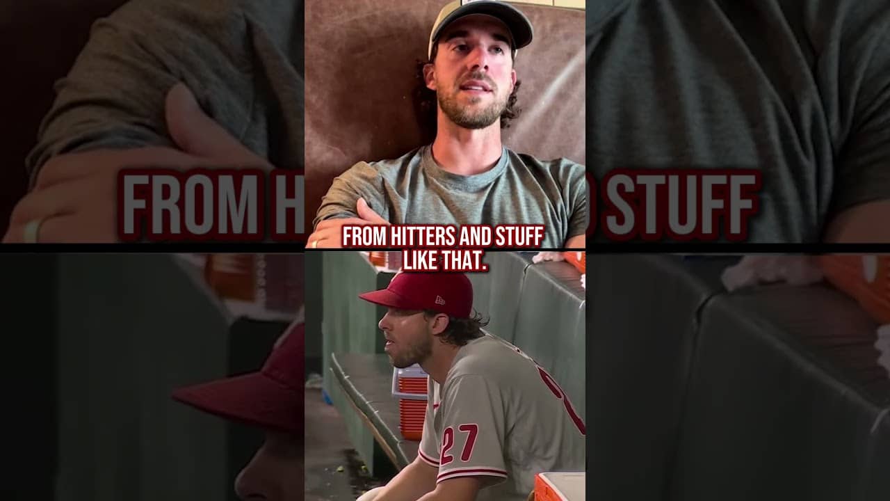 Why Aaron Nola watched every pitch from the dugout. #phillies