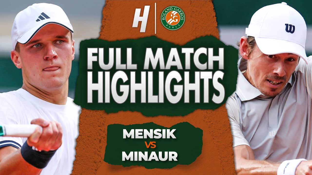 Jakub Mensik vs Alex de Minaur - FULL Match Highlights | Round 3 | Roland Garros 2026