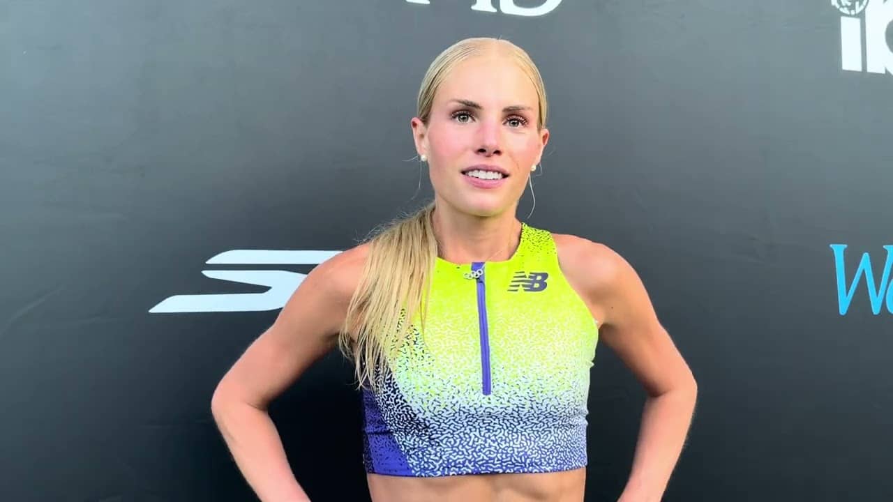 Parker Valby is BAAACK. Wins LA Track Fest in 14:49. Been Training with Emma Coburn and Team Boss
