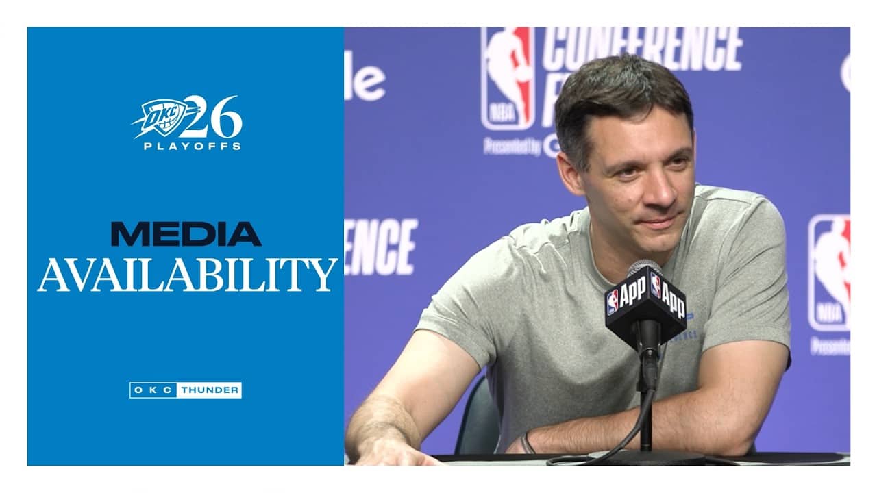 Coach Daigneault On Game 5 Win | Playoffs | WCF Game 5 | Postgame Media | May 26, 2026