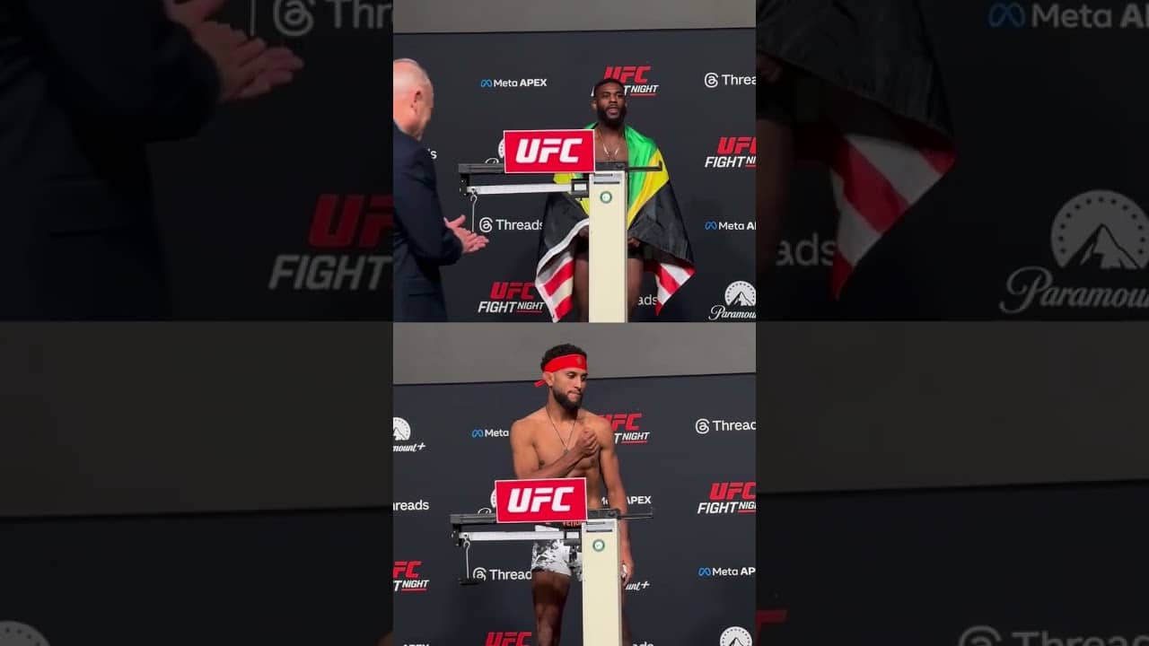 Sterling and Zalal hit the scales💪 #ufcvegas116