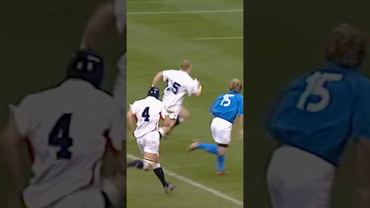 60 seconds of Josh Lewsey highlights 🤩 #englandrugby #rugby