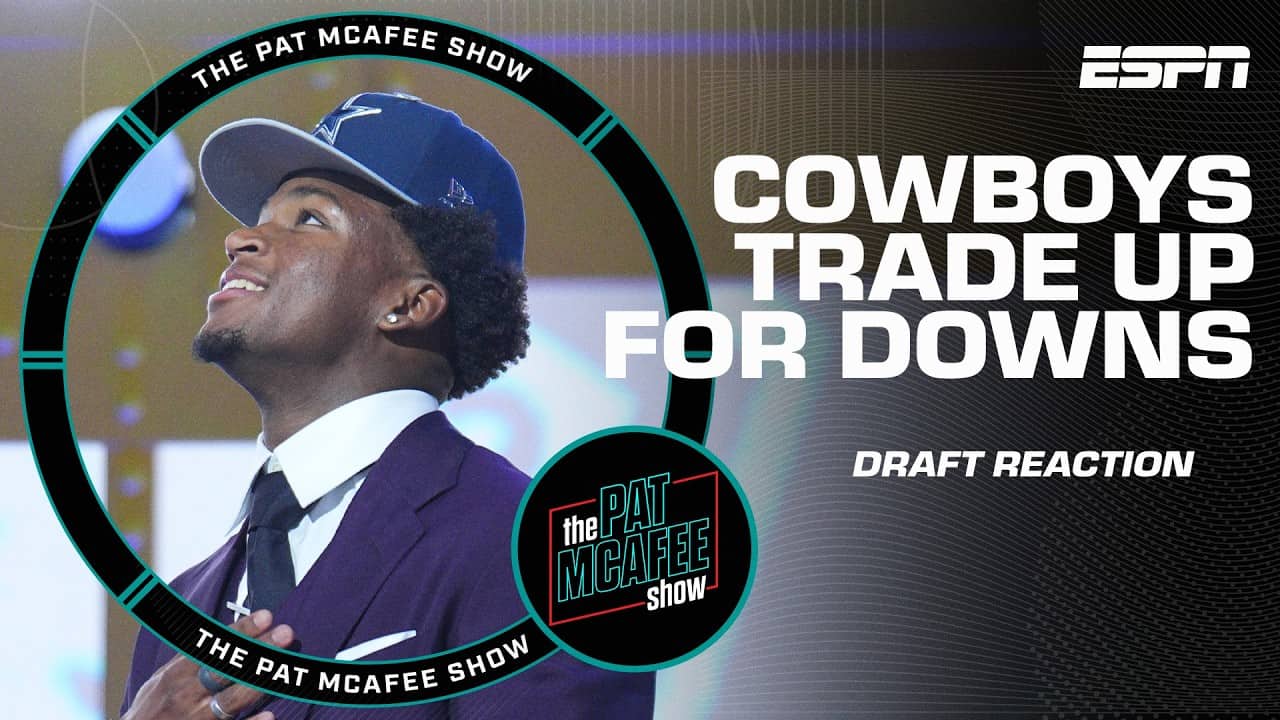 The Pat McAfee Draft Spectacular lauds Cowboys for trading up for Caleb Downs