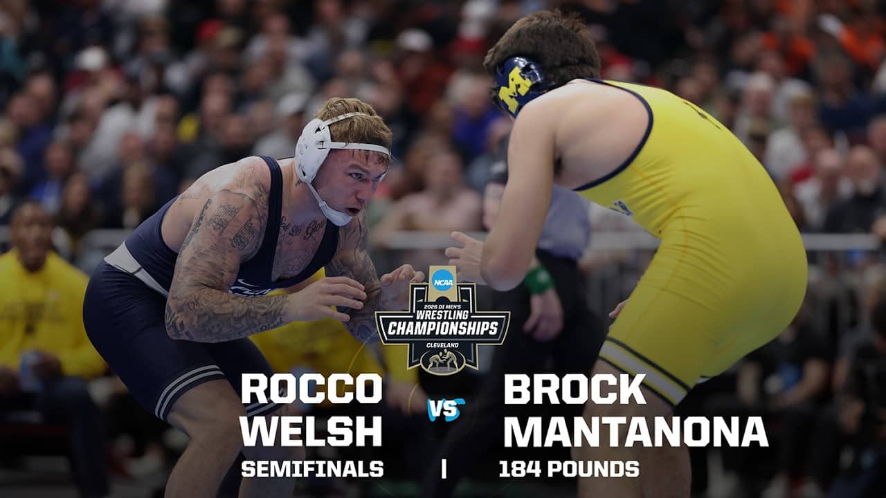 Rocco Welsh vs. Brock Mantanona: 2026 NCAA wrestling semifinals (184 pounds)