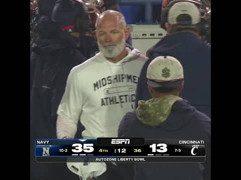 Navy closes out their winningest two-year span EVER with a victory at the AutoZone Liberty Bowl 🔥🙌