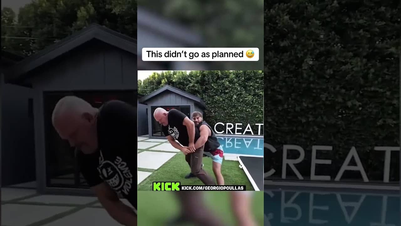 He tried to take down Chuck Liddell from behind 🤣