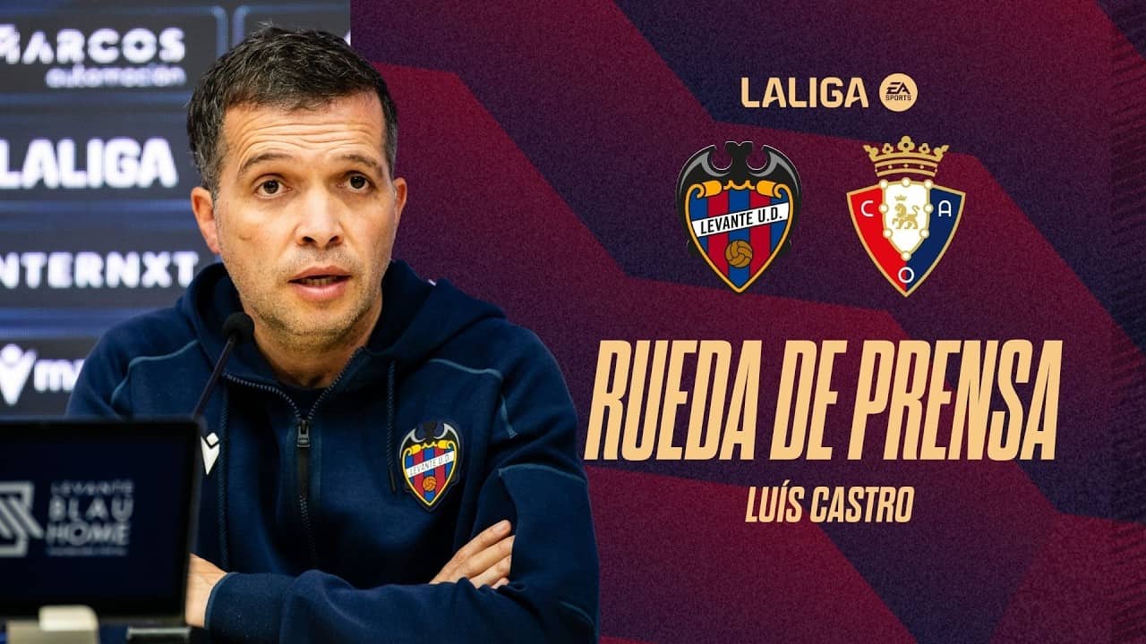 RUEDA DE PRENSA de LUÍS CASTRO previa al encuentro ante el CA OSASUNA (J35)