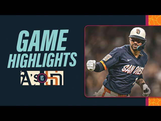A's vs. Padres Game Highlights (5/22/26) | MLB Highlights