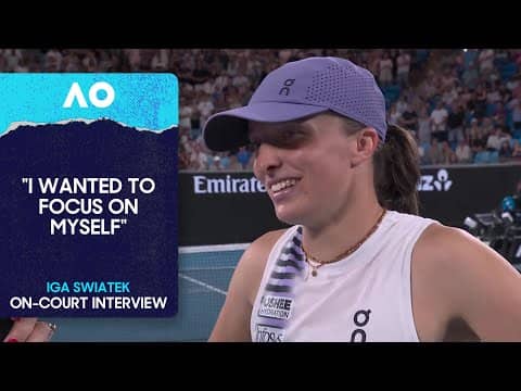 Iga Swiatek On-Court Interview | Australian Open 2026 Third Round