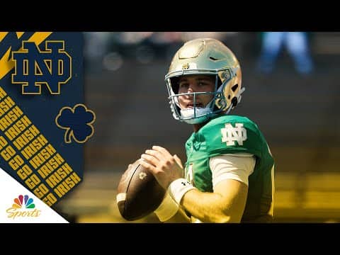 Highlights: C.J. Carr showed poise as a freshman for the Irish in 2025 | Notre Dame on NBC Sports