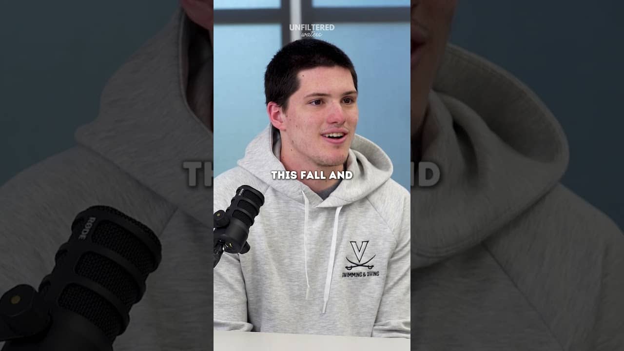 This pressure hits different. Thomas Heilman explains. #UnfilteredWaters #NCAASwimming #Swimming