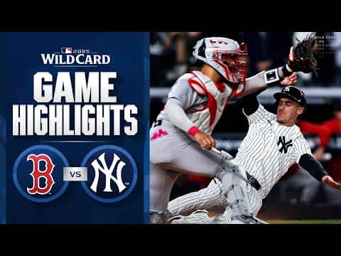 Red Sox vs. Yankees AL Wild Card Game 3 Highlights (10/2/25) | MLB Highlights