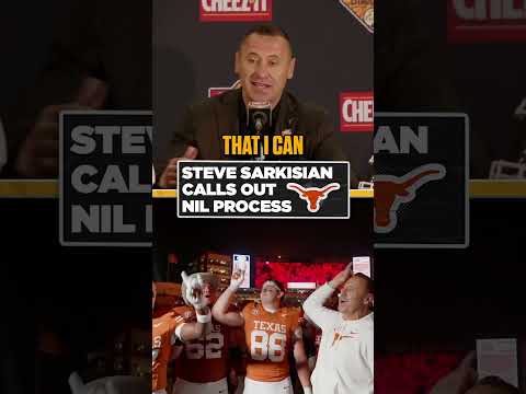 Texas HC shares his honest thoughts on NIL ahead of Michigan matchup 🏈🗣️ #CFB #Sark #Texas #NIL