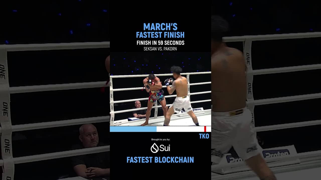 March’s fastest finish belongs to Pakorn after a blistering 59-second TKO of Seksan 💥
