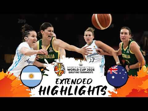 Argentina 🇦🇷 v Australia 🇦🇺 | Extended Highlights | #FIBAWWC 2026 Qualifying Tournament