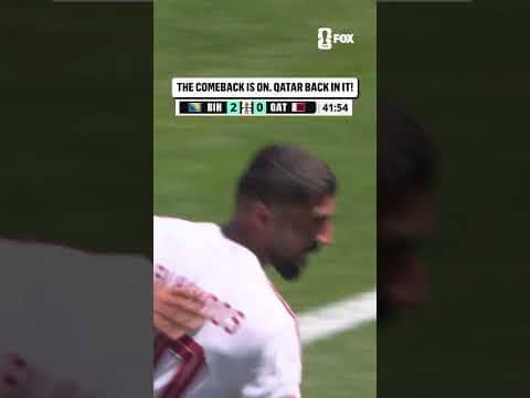 QATAR PULLS ONE BACK 🇶🇦 Captain Hassan Al-Haydos taps this one home!