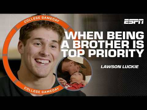 Why Georgia's Lawson Luckie's position as big brother is what matters most 👏 | College GameDay