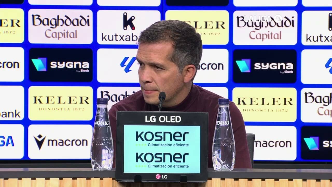 Rueda de prensa de Luís Castro tras el encuentro Real Sociedad-Levante UD