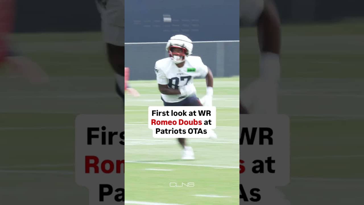 First look at Romeo Doubs at #Patriots OTAs