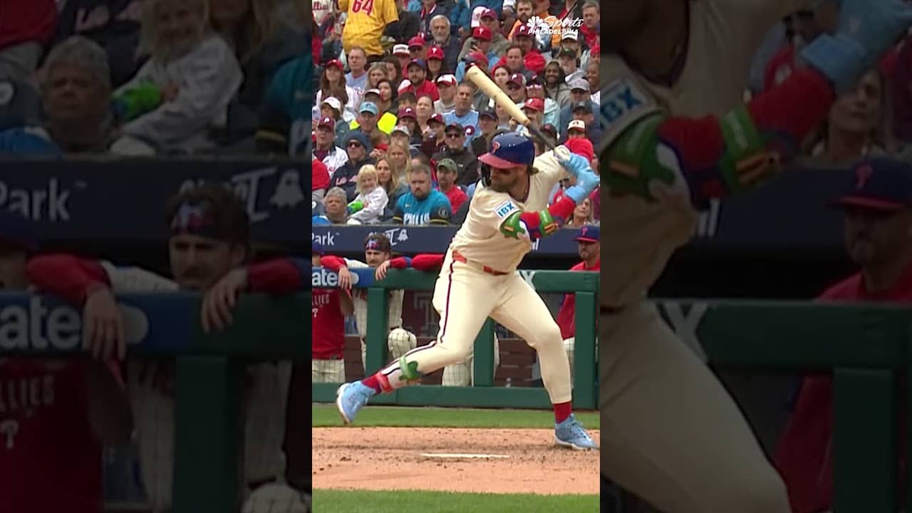 Bryce JUST missed putting the Phils in the lead