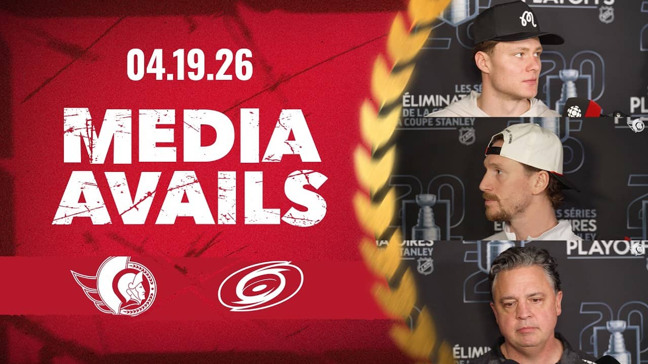 Tim Stützle, Thomas Chabot, Travis Green Media Availability