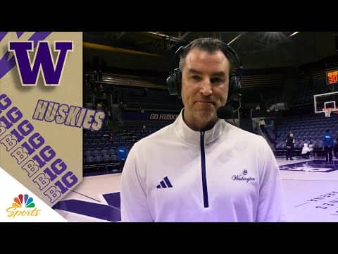 Energy is shifting for Danny Sprinkle, Washington Huskies | Big Ten Basketball on NBC Sports