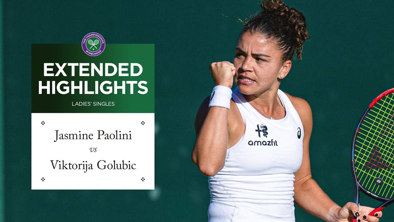 Fighting through! | Jasmine Paolini v Viktorija Golubic | Extended Highlights | Wimbledon 2026