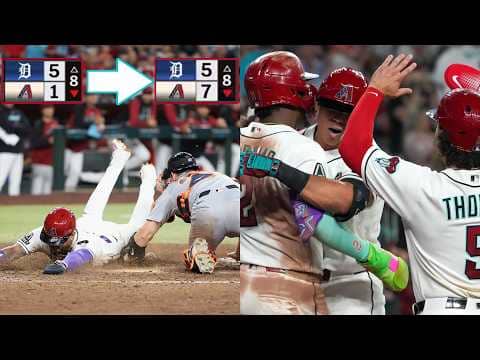 D-backs rally with SIX runs against the Tigers 🫢 (Recapping ALL of the action from the 8th inning!)