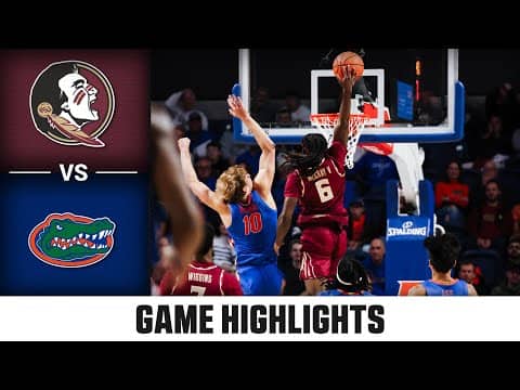 Florida State vs. Florida Game Highlights | 2025-26 ACC Men's Basketball