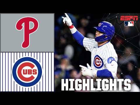 FLY THE W 🐻 Philadelphia Phillies vs. Chicago Cubs | Full Game Highlights | ESPN MLB