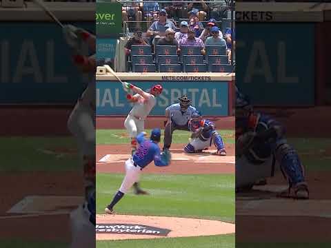 Cionel Pérez strikes out Bryce Harper swinging 😤 #mets #mlb #baseball #phillies #sports #highlights