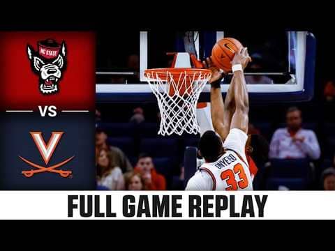 NC State vs. Virginia Full Game Replay | 2025-26 ACC Men's Basketball