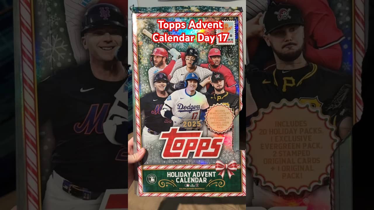 Topps Holiday Advent Calendar Day 17! 🎄 #twinbirdbreaks #topps #baseballcards