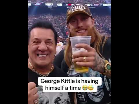 George Kittle is living it up at #WrestleMania 😂